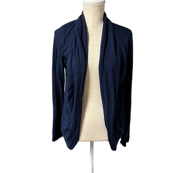 Wet Seal Sweaters - Wet Seal Long Sleeve Cardigan Sweater Blue Juniors Size L